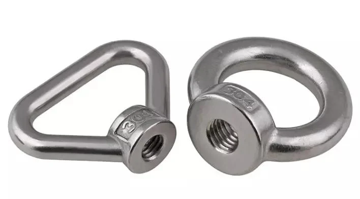 M8 M10 M12 M14 M16 M20 Stainless Steel 304 Triangle Ring Shaped Lifting Eye Bolt Nut