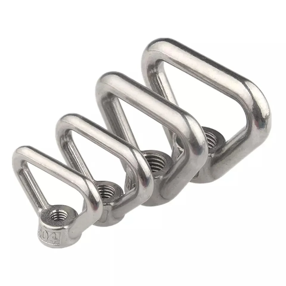 M8 M10 M12 M14 M16 M20 Stainless Steel 304 Triangle Ring Shaped Lifting Eye Bolt Nut