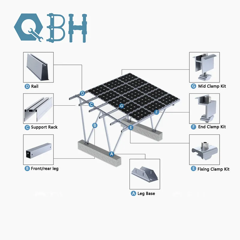 Braket HDG Helix Topraklama Cıvatası Vida Solar Fotovoltaik PV Panel Montaj Sistemi 0