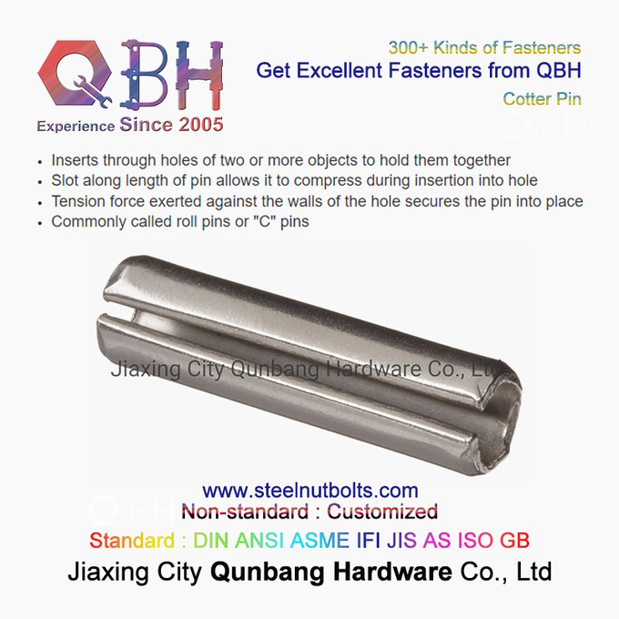 QBH Özel Paslanmaz Çelik SS034 SS316 C-pimleri Cotter Pin 0